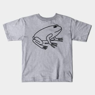 Minimal Frog Outline Kids T-Shirt